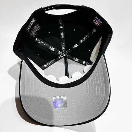 USA買付 Las Vegas Raiders New Era 9FORTY A-Frame Patch Adjustable Cap – Black　NE-66