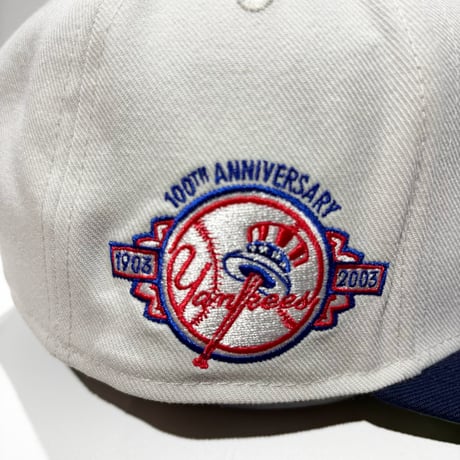 USA買付  NEW YORK YANKEES FANATICS SNAPBACK CAP – OFF WHITE / NAVY　 US-17