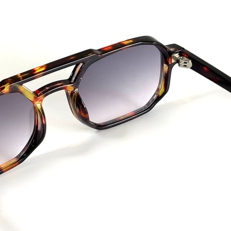 OLD SCHOOL DOUBLE BRIDGE SQUARE SUNGLASSES SG-01