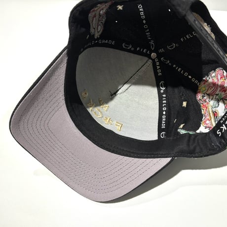 USA買付 FIELD GRADE NO F*CKS GIVEN SAILOR ウール スナップバックキャップ / BLACK  US-52