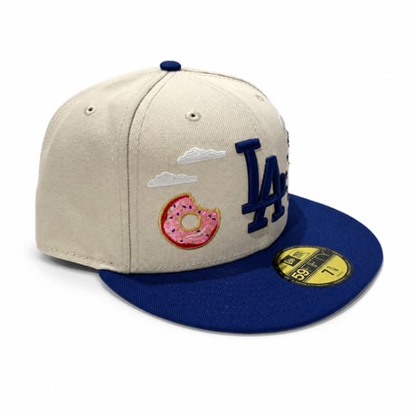 USA買付 NEW ERA 59FIFTY LOS ANGELES DODGERS AMUSEMENT PARK ICON FITTED CAP / CREAM × ROYAL BLUE NE-136
