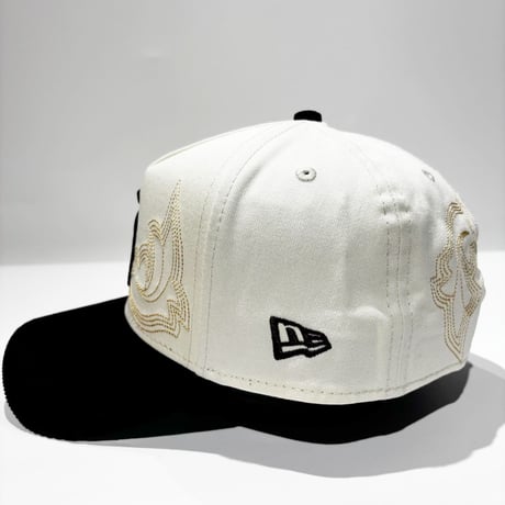 USA買付　NEW ERA 9FORTY A-FRAME CHICAGO WHITE SOX WESTERN STITCH CORDUROY CAP / STONE × BLACK　NE-120