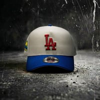 USA買付　NEW ERA 9FORTY A-FRAME LOS ANGELES DODGERS DODGER STADIUM 60TH ANNIVERSARY IVORY / BLUE　NE-114