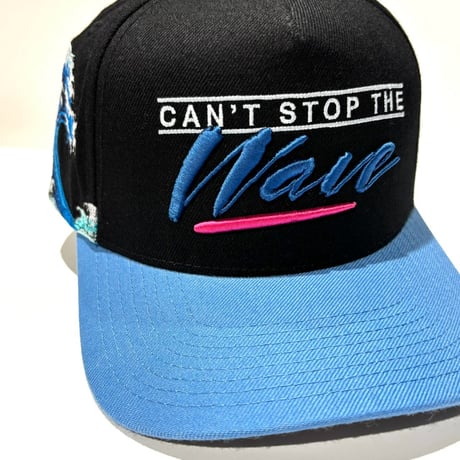 USA買付 FIELD GRADE CAN'T STOP THE WAVE スナップバックキャップ / BLACK×SKY BLUE US-47
