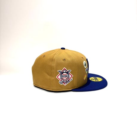 USA買付 NEW ERA 59FIFTY LA DODGERS TRAVEL PATCH CAP / CAMEL × BLUE NE-138