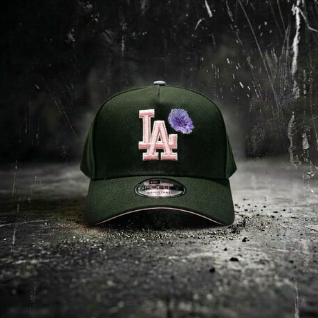 USA買付　NEW ERA 9FORTY A-FRAME LOS ANGELES DODGERS FLORAL DARK GREEN　NE-112