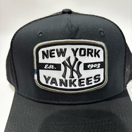 USA買付  NEW YORK YANKEES FANATICS TEAM PATCH A-FRAME TRUCKER SNAPBACK CAP – BLACK　 US-21