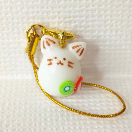 白玉もちにゃストラップ