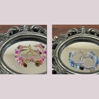 クリアビーズピアス