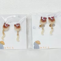 プリン猫耳飾り