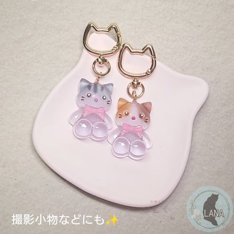 【猫の日限定！】にゃんこフェイスのストーンレジントレー
