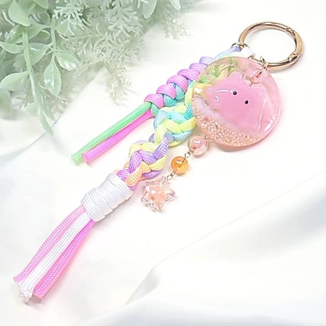 めんだこちゃんのパラコードキーチャーム