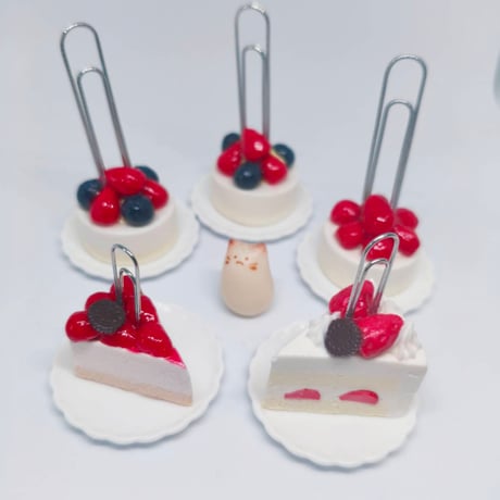 ショートケーキのメモスタンド