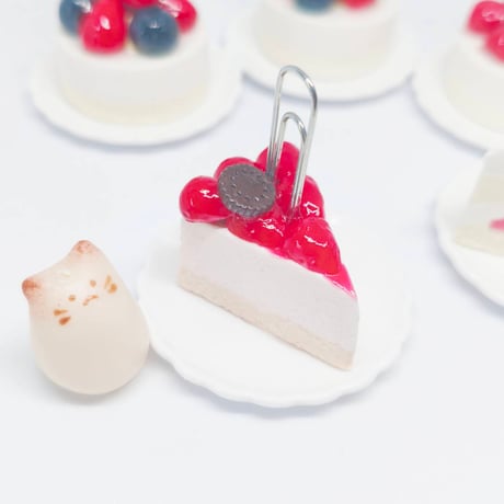 ショートケーキのメモスタンド