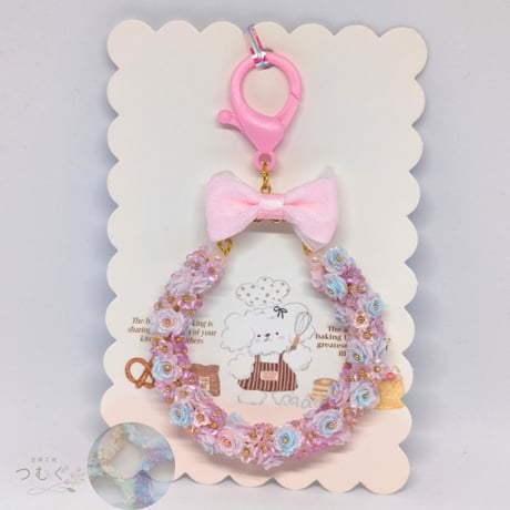 ソフトバラアクリルすずらんリース6センチ