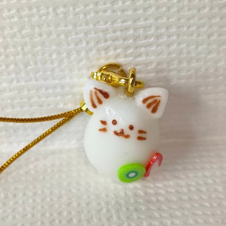 白玉もちにゃストラップ