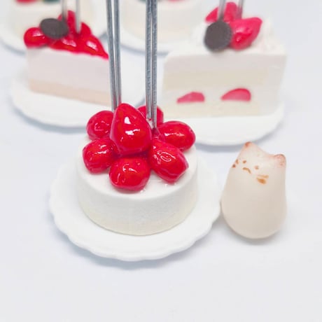 ショートケーキのメモスタンド