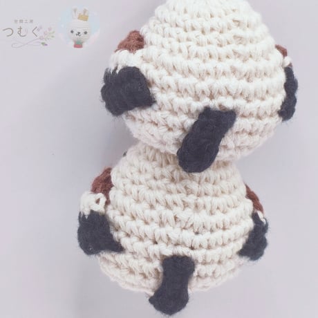 シマエナガ二連キーホルダー