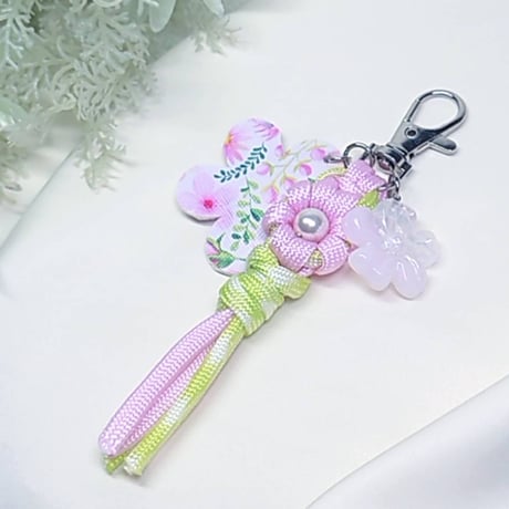 花・花・花パラコードキーホルダー
