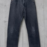 90s USA製 Levi’s 501 ブラックデニム W32 L32（実寸W30相当）ボタン裏553