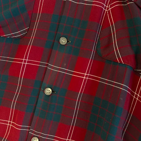 50s Ra-Vela I.MILLER レーヨンギャバシャツ Mサイズ