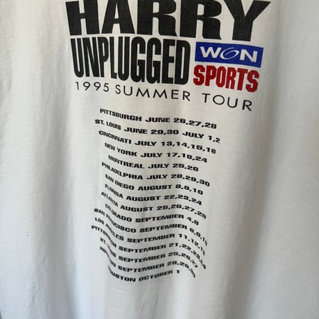 90s USA製 HARRY UNPLUGGED 1995 TOUR Tシャツ サイズXL