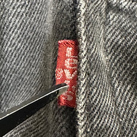 90s USA製 Levi’s 501 ブラックデニム W33 L32 ボタン裏532