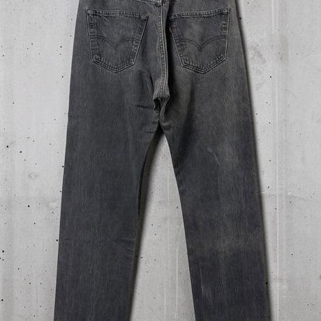 90s USA製 Levi’s 501 ブラックデニム W33 L32 ボタン裏532