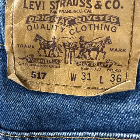 USA製 Levi’s 517 ブーツカット W31 L36