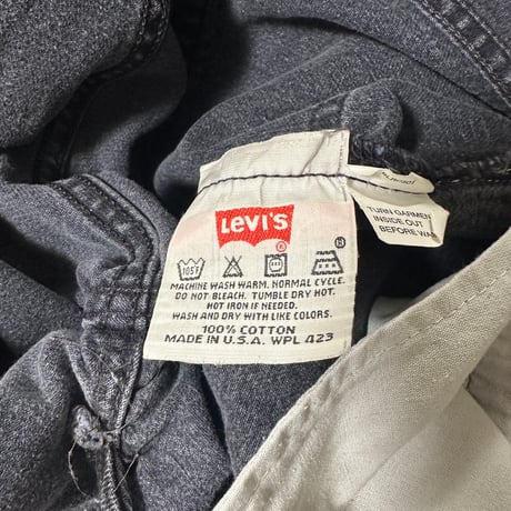 90s USA製 Levi’s 501 ブラックデニム W32 L32（実寸W30相当）ボタン裏553