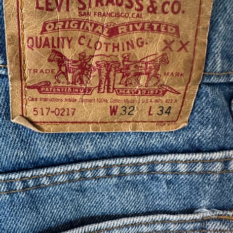 Levi’s USA製 517-0217 ブーツカットW32 L34