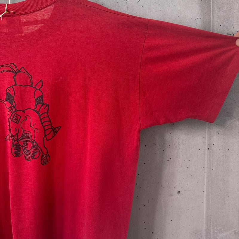 90s USA製 両面プリント Tシャツ レッド | TANKYU used clothing