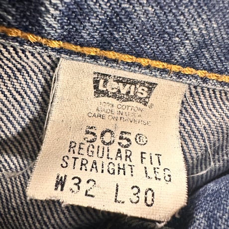 Levi’s 505 USA製 デニムパンツ W32 L30
