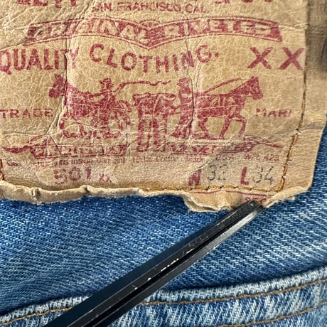 80s USA製 Levi’s 501 W32 L34 ボタン裏522