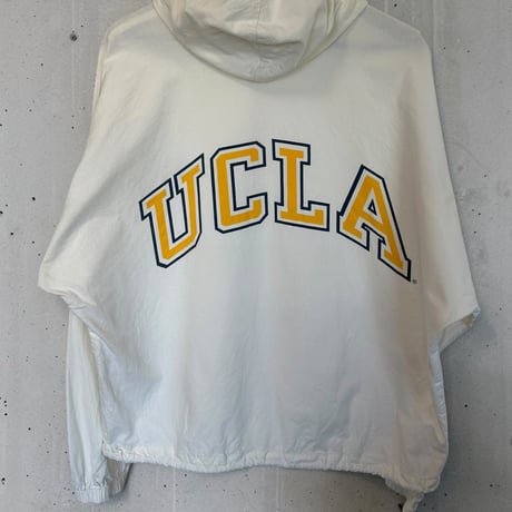 USA製 UCLA ハーフジップ アノラック生成り プルオーバー