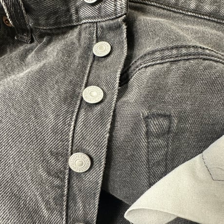 90s USA製 Levi’s 501 ブラックデニム W33 L32 ボタン裏532