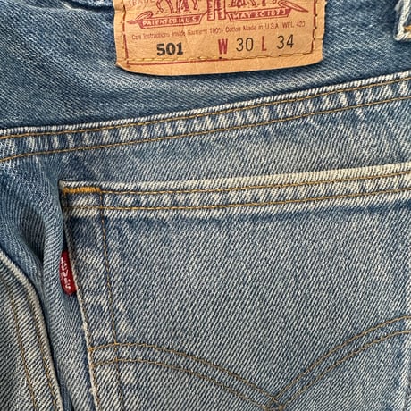 90s Levi’s 501 USA製 W30 ボタンフライ ヴィンテージ デニムパンツ