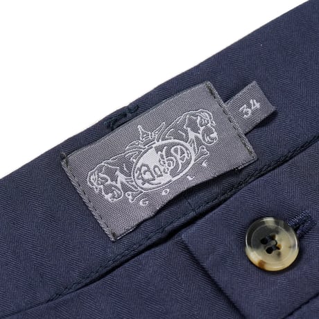 POSA PLEATED STRAIGHT LEG TROUSER NAVY