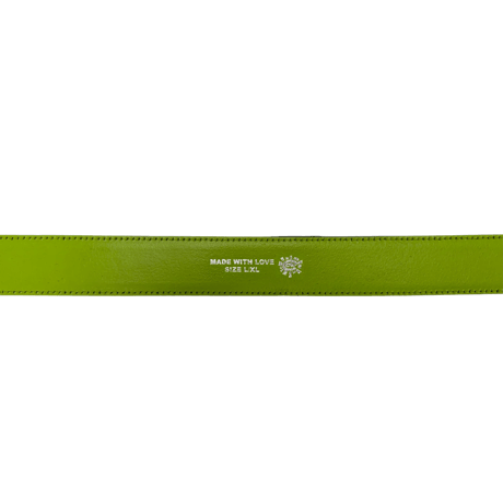 ALWAYS LAZERPRINT COWHIDE BELT BLACK / GREEN