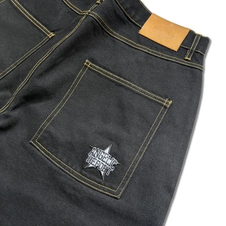 ANGELIC REPORT CLASSIC LOGO JEANS BLACK