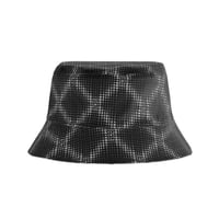 ALWAYS @SUN REVERSIBLE CROSS PLAID BUCKET HAT GREY / BLACK