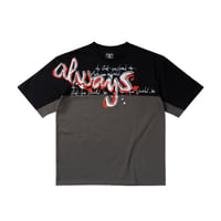 ALWAYS WAZA PANELLED TEE GREY / BLACK