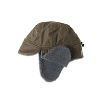 POSA WAXED COTTON TRAPPER HAT OLIVE