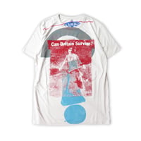 CULTIC OBJECTS CAN BRITAIN SURVIVE? SS TEE WHITE