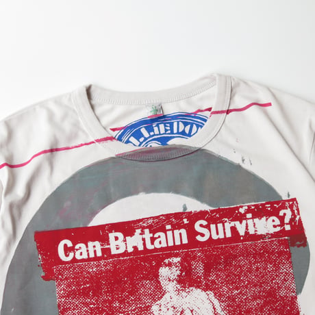 CULTIC OBJECTS CAN BRITAIN SURVIVE? SS TEE WHITE