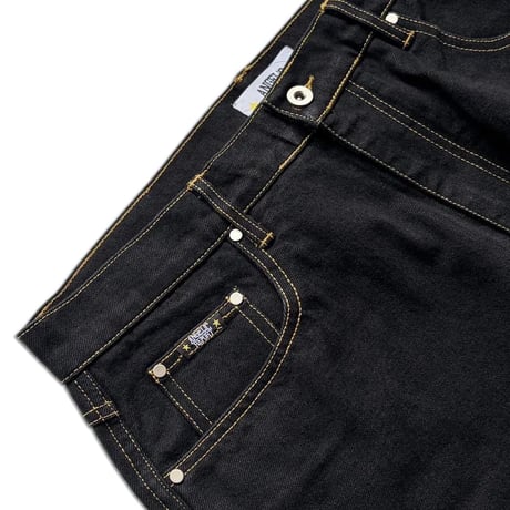 ANGELIC REPORT CLASSIC LOGO JEANS BLACK