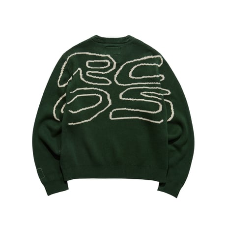 RC OUTDOOR SUPPLY STACK LOGO KNIT SWATER FOREST