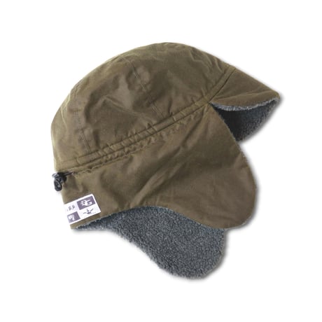 POSA WAXED COTTON TRAPPER HAT OLIVE