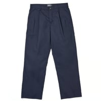 POSA PLEATED STRAIGHT LEG TROUSER NAVY