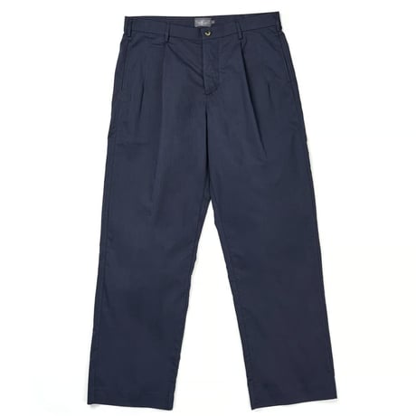 POSA PLEATED STRAIGHT LEG TROUSER NAVY